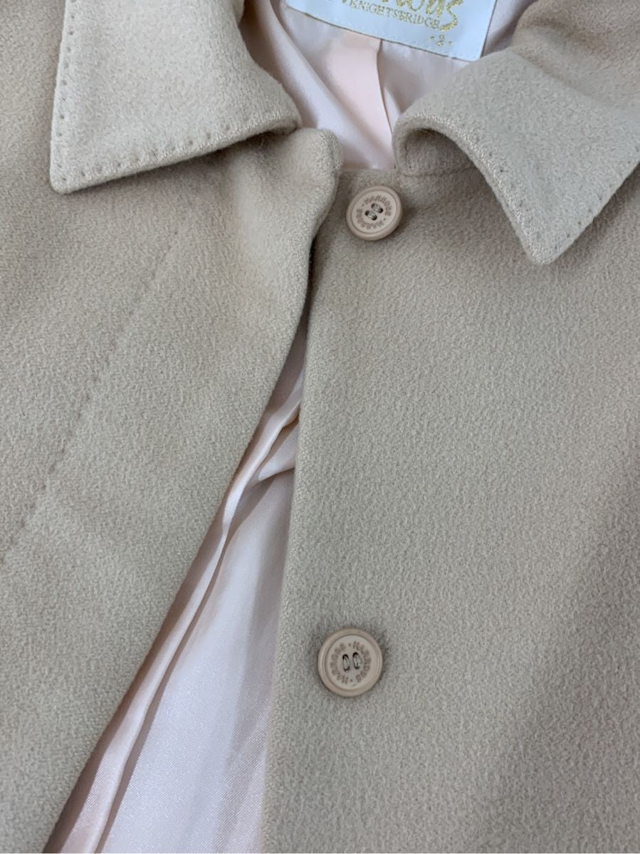 ハロッズ ジャケット カシミア ロゴボタン