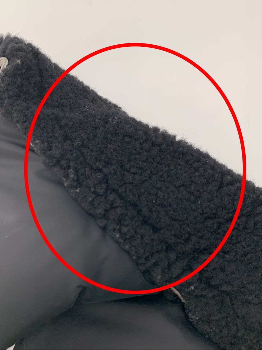 ロッキーマウンテンフェザーベッド ダウンベスト 襟元ボア