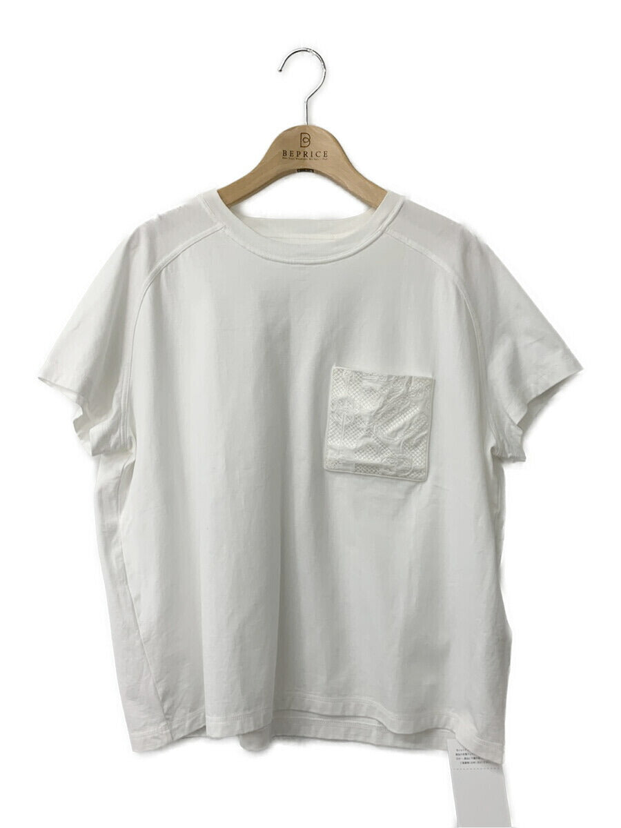 HERMES エルメス Tシャツ サイズ:XS プレーン クルーネック ポケット T ...