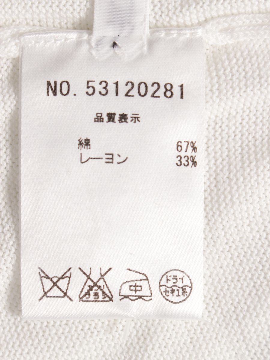 オールドイングランド Tシャツ カットソー コットンレーヨン リボン 袖ロゴボタン