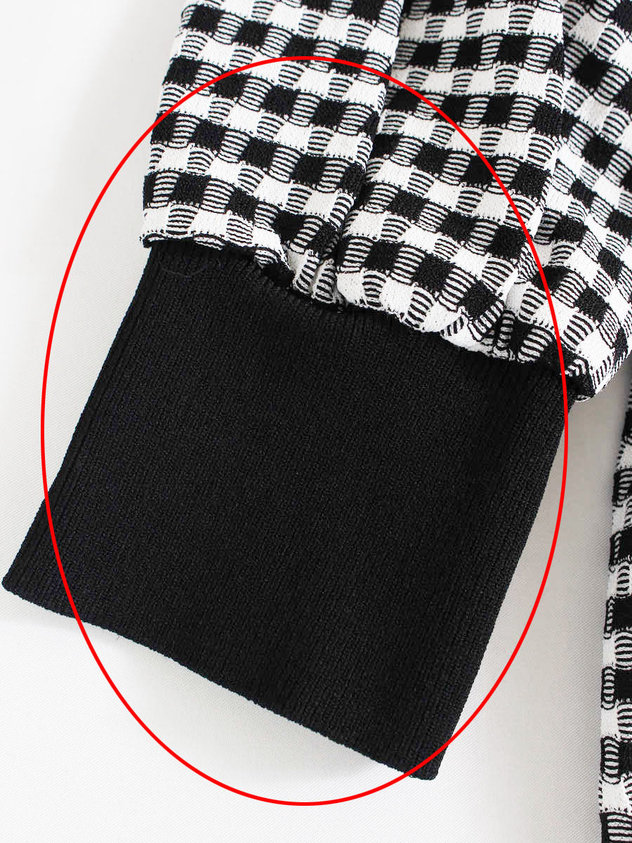 ルネ Tシャツ カットソー ニット パール チェック