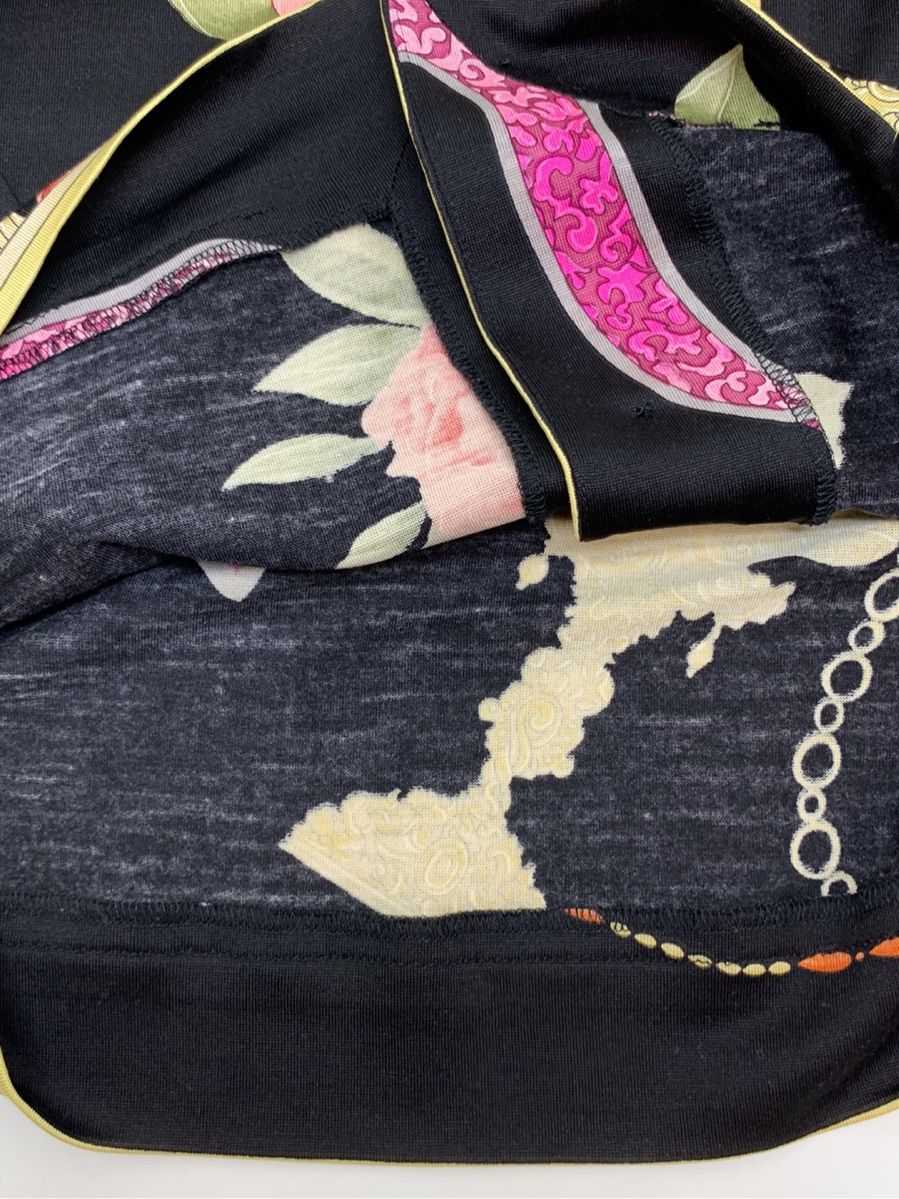 レオナールファッション シャツ ブラウス フラワーモチーフ シルク混 花柄