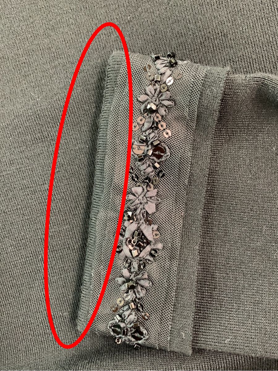 フォクシーブティック ニット セーター Knit Top Jewel Cuffs