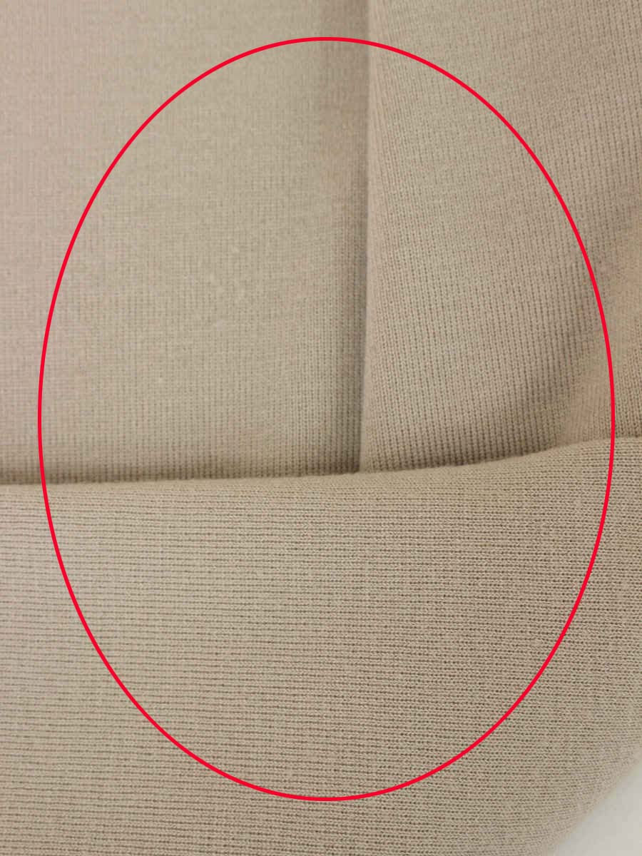 ルネ ニット セーター ウール混 バックスリット パール リボン