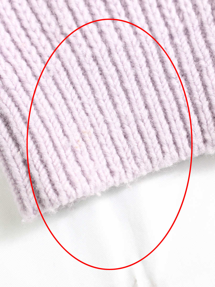 ルネ ニット セーター リブ ウール混