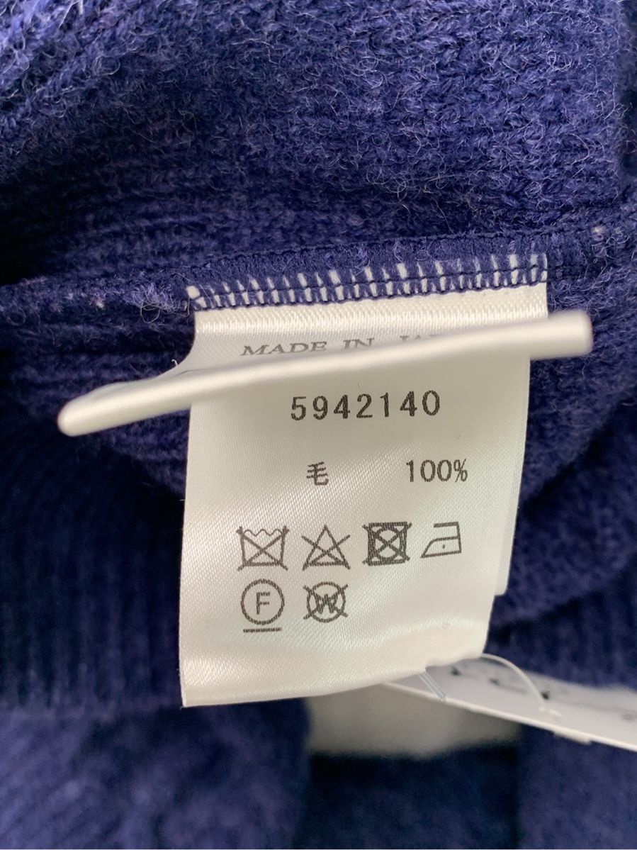 ルネ ニット セーター ケーブルニット カメリアボタン