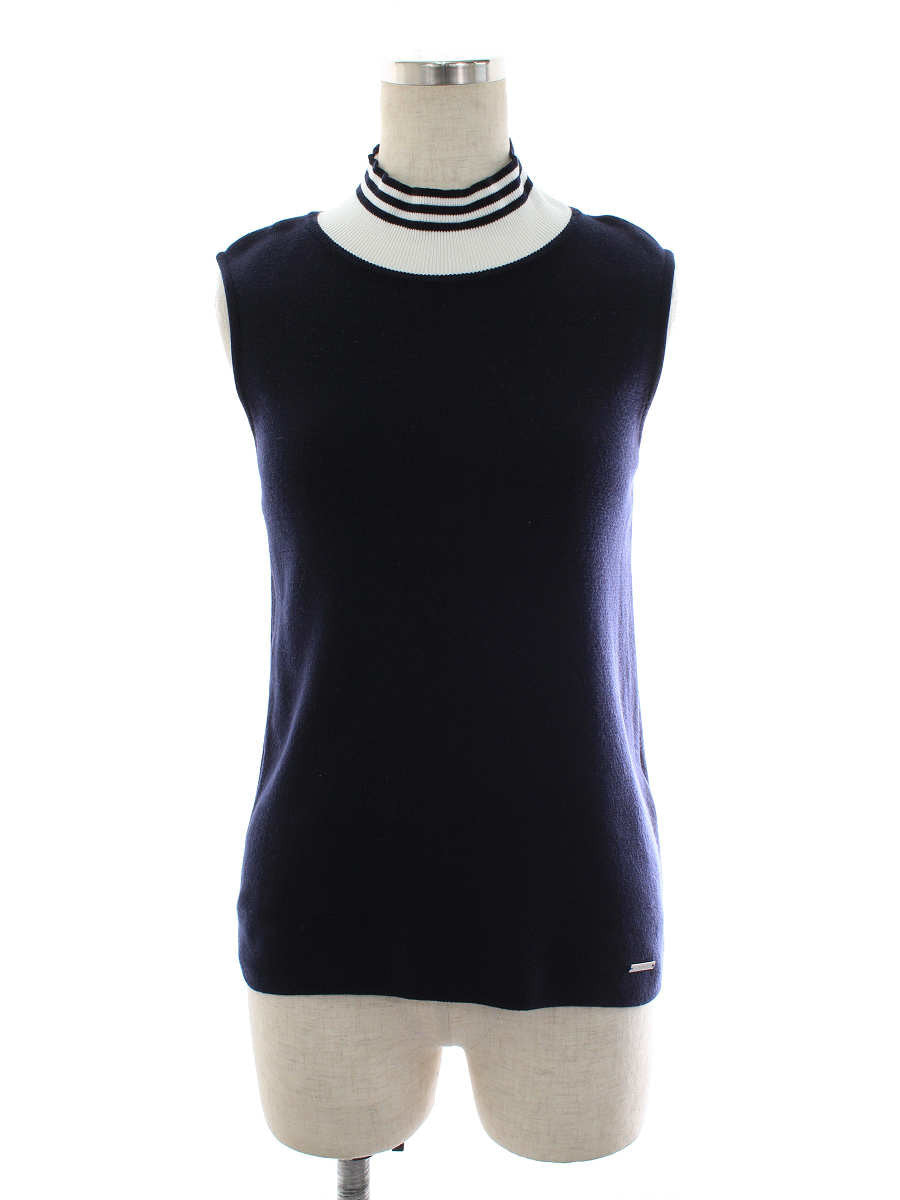 フォクシースポーツ ニット セーター 40727 No Sleeve Knit Top ボーダー | 中古ブランド品 古着通販ビープライス