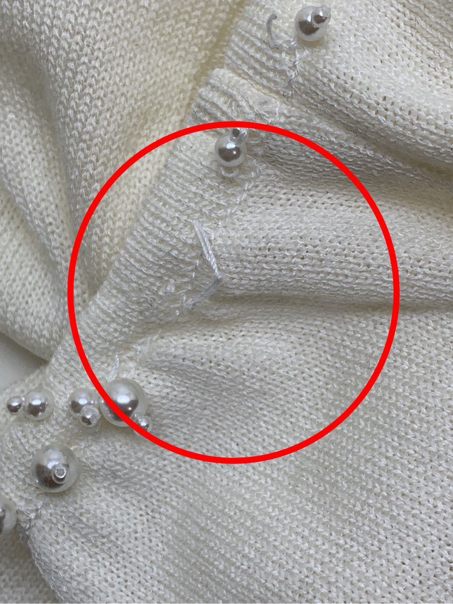 ルネ カーディガン ビジューWジップ 飾りボタン