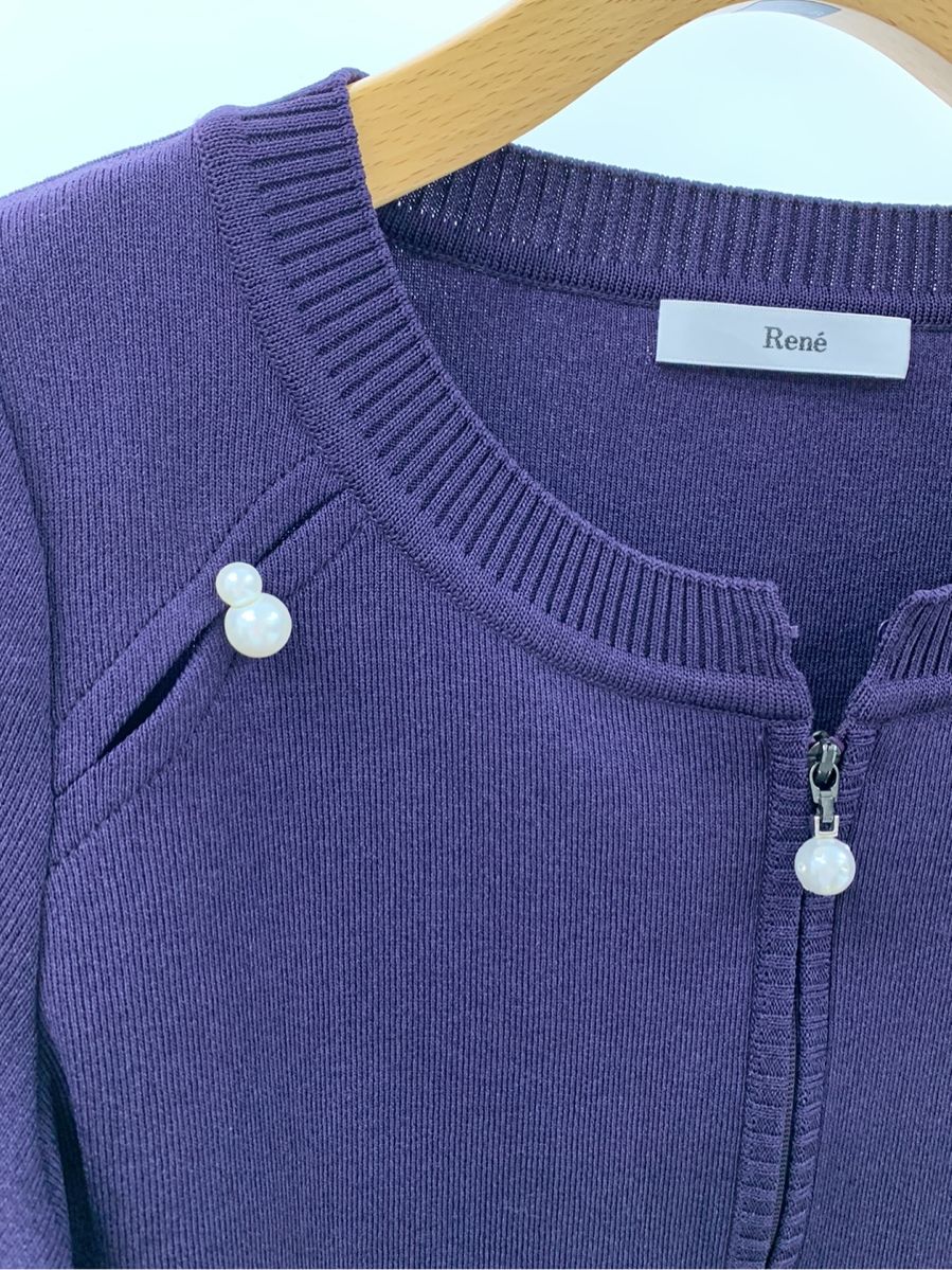 ルネ カーディガン パール ビジュー