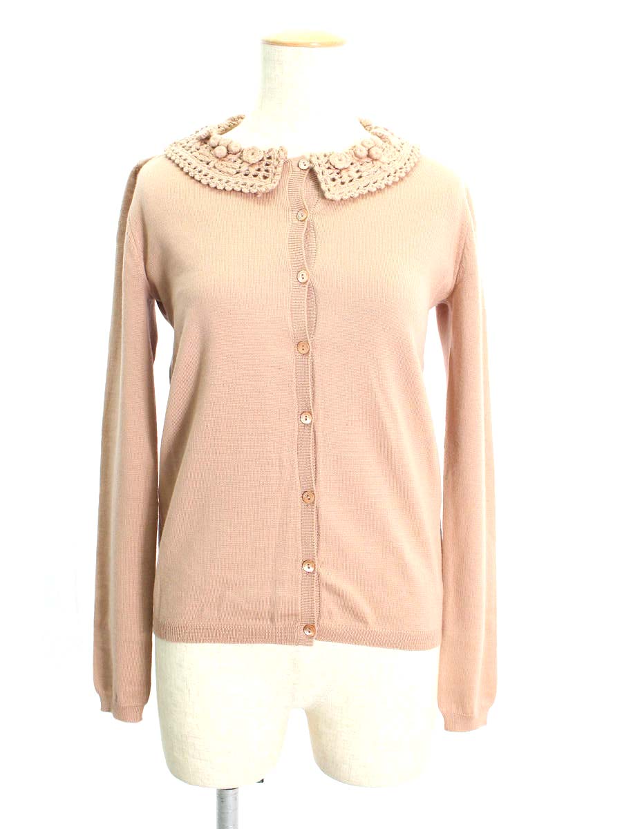 レッドヴァレンティノ カーディガン 襟付き ウール