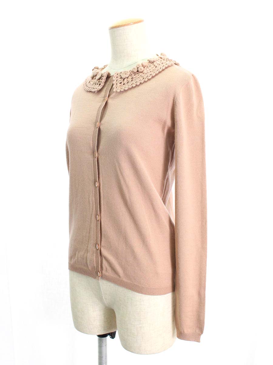 レッドヴァレンティノ カーディガン 襟付き ウール