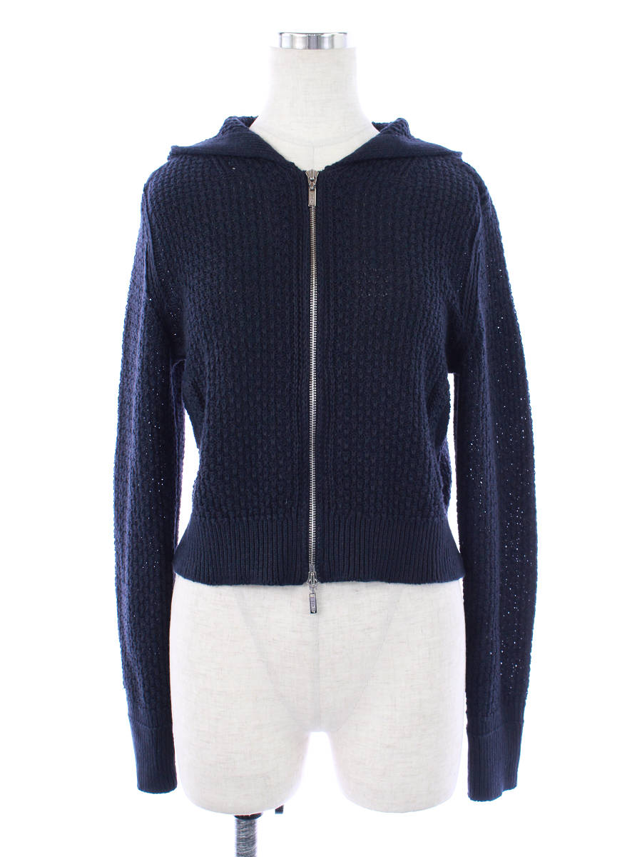 お値下げFOXEY ネイビーパーカー　38 フォクシーブティック パーカー 41890 LINEN LUXE | 中古ブランド品
