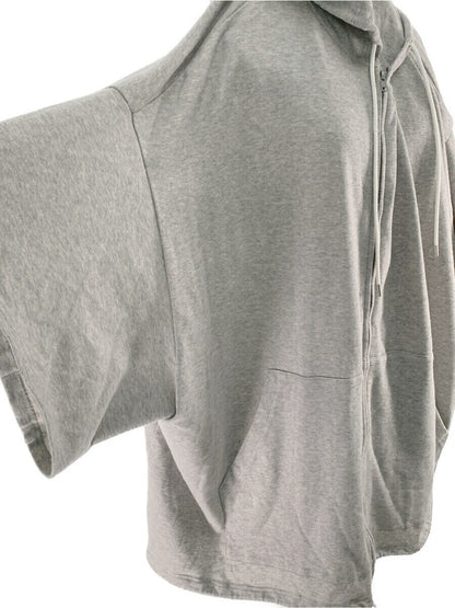 グラウンドワイ パーカー Mini fleece pile Three-quarter sleeves hoodie 