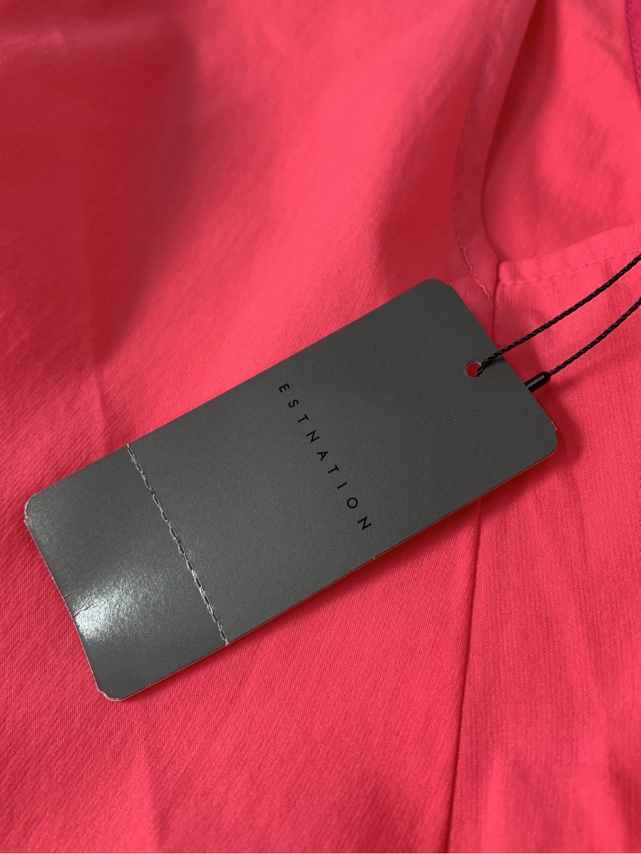 エストネーション ワンピース コットンナイロンフレアワンピース