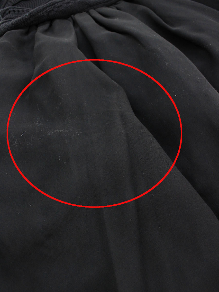 エムズグレイシー ワンピース ニット 切替 フレア