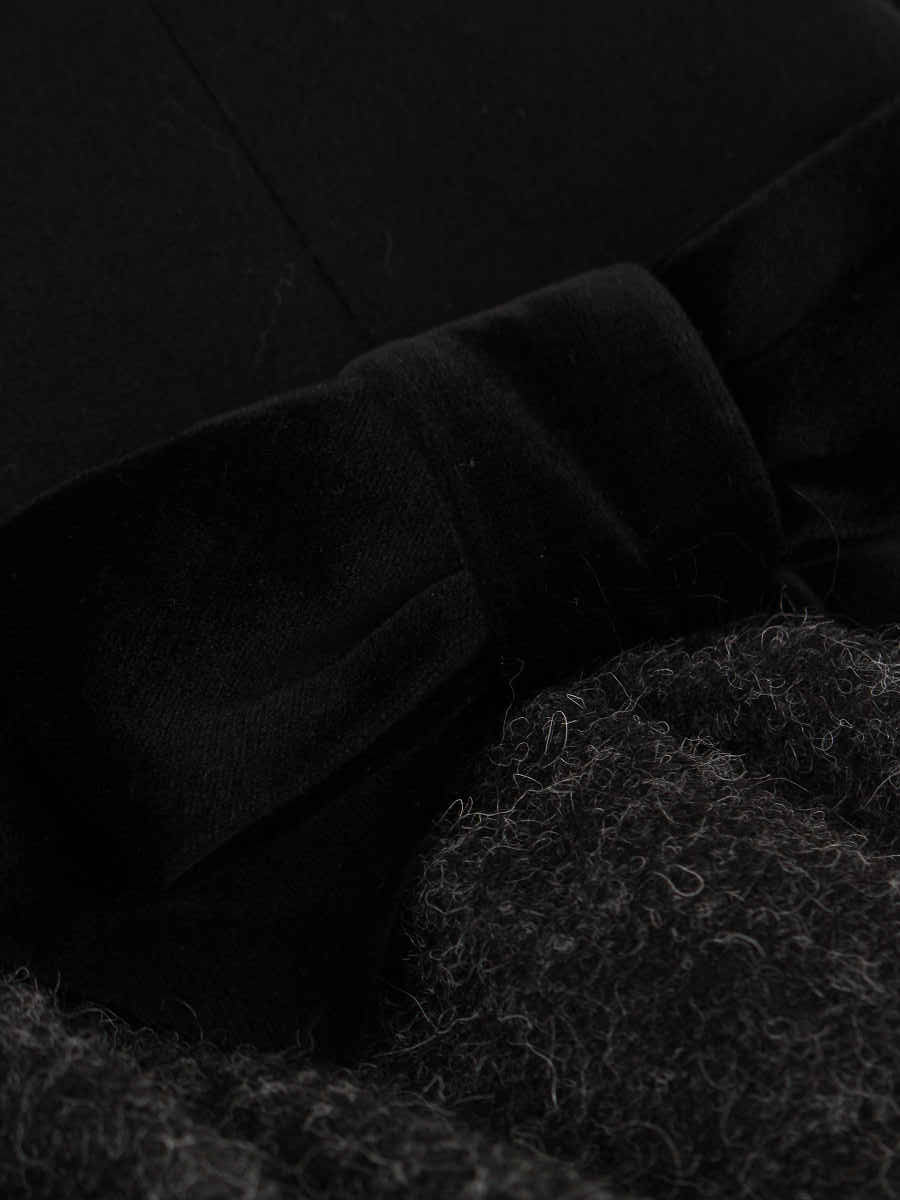 エムズグレイシー ワンピース 切替 ティアード ベロアリボン