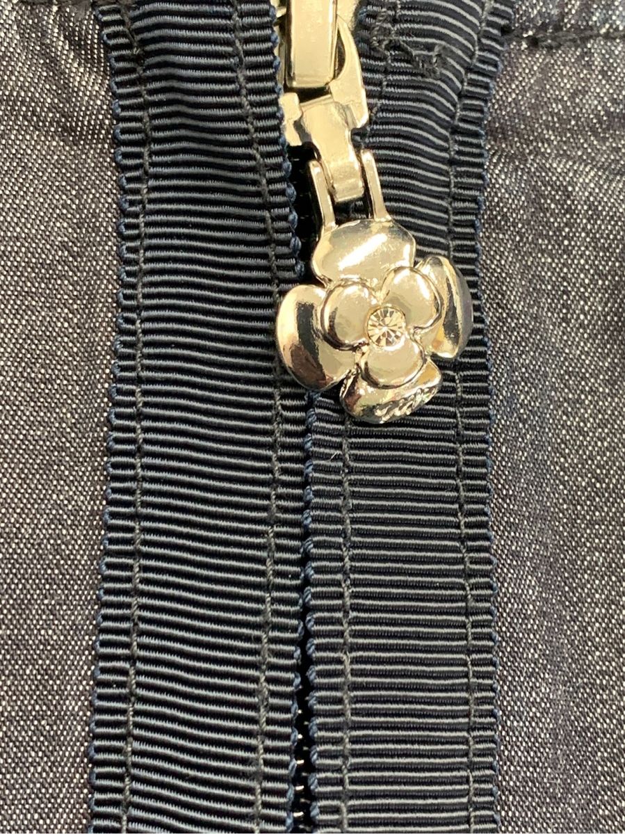 エムズグレイシー ワンピース デニムライクジップ