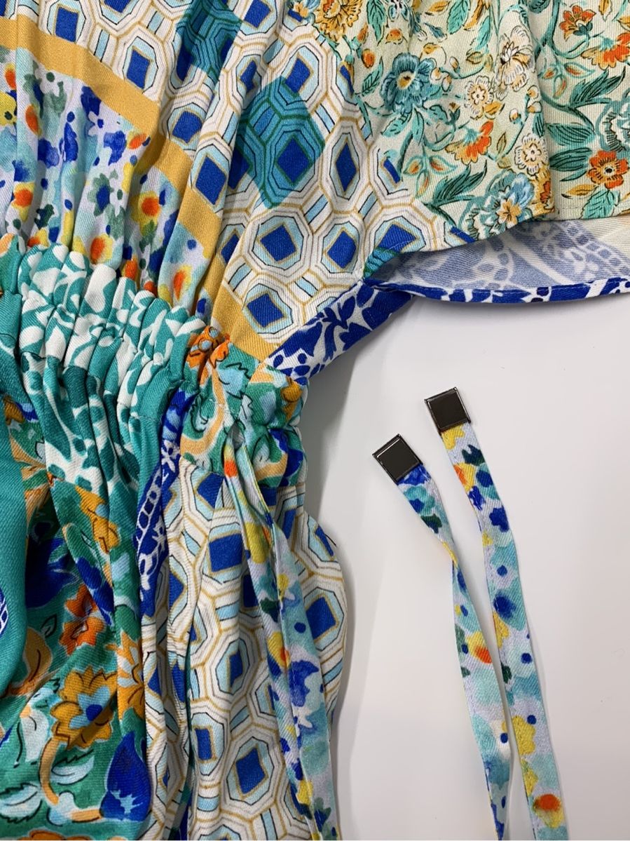 グレースコンチネンタル ワンピース タイルプリントギャザーワンピース 総柄