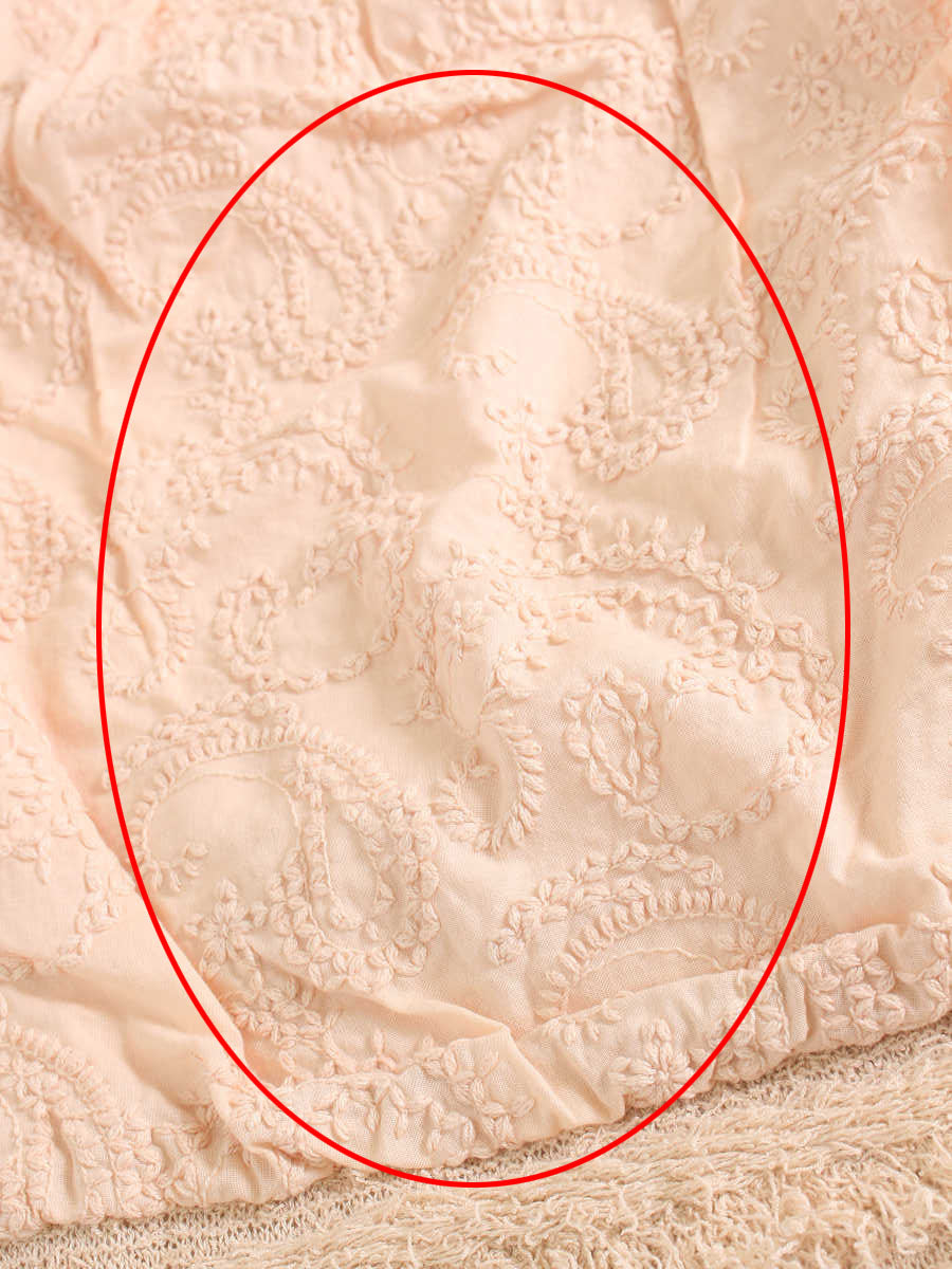 トゥービーシック ワンピース フリンジ切り替え 総柄