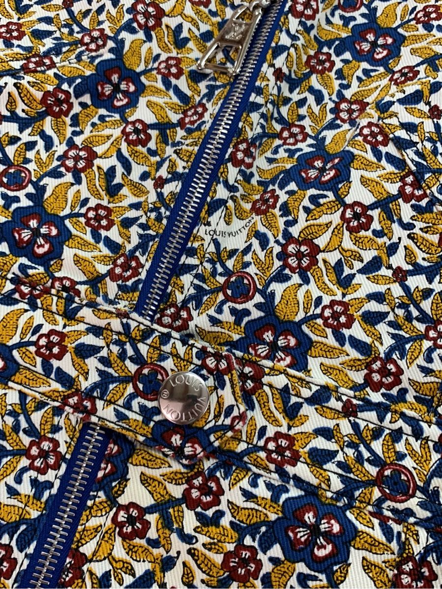 ルイヴィトン ワンピース ストレッチ フロントジップ 花柄