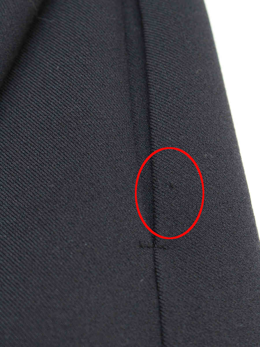 ルネ ワンピース カメリア飾りボタン ハイネック