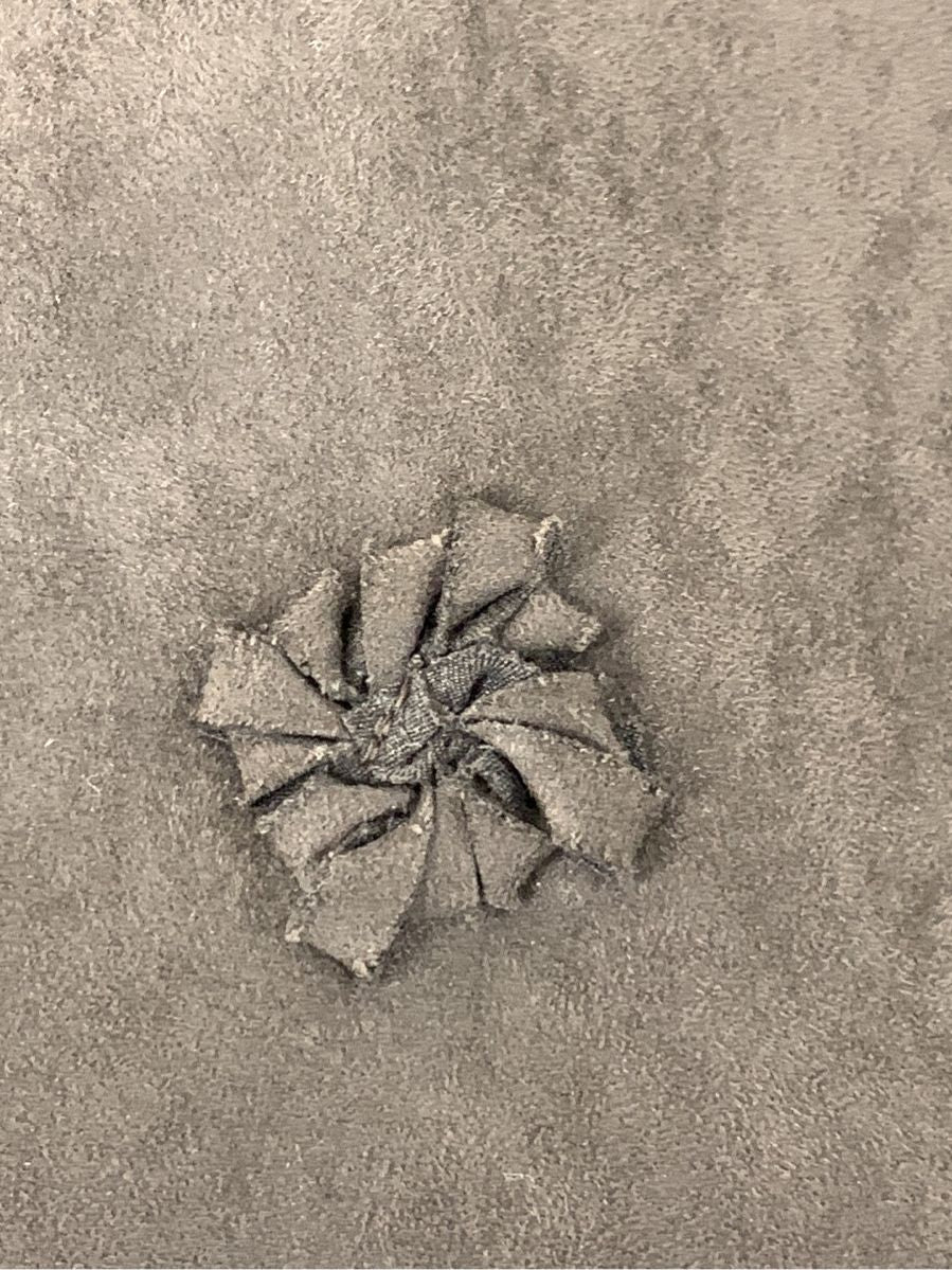 ルネ ワンピース エルモザ スエード お花モチーフ