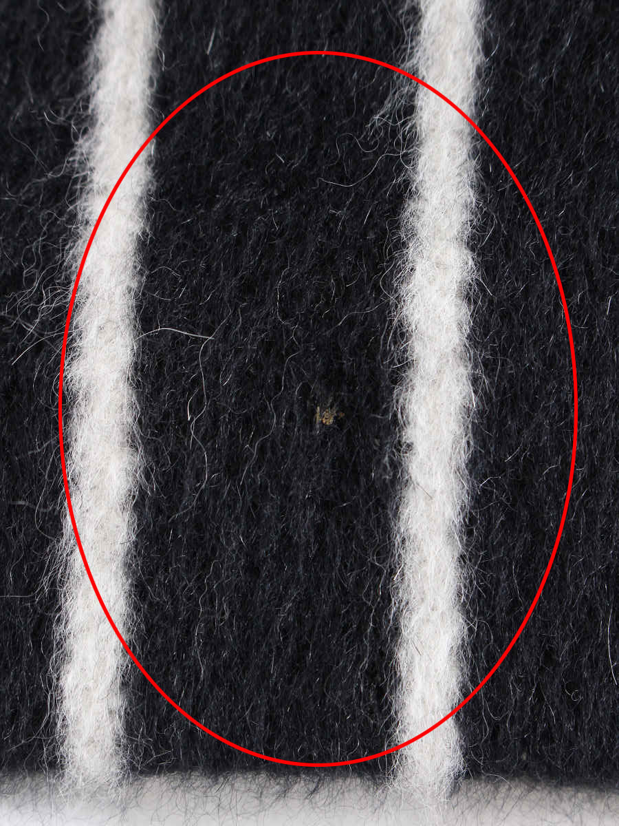 ドゥロワー スカート アンゴラウール ストライプ 総柄