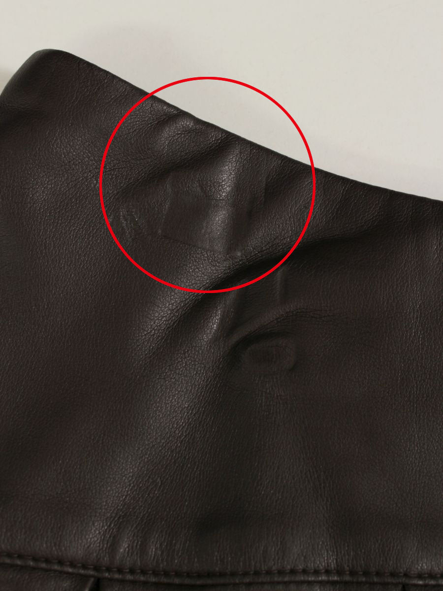 フォクシーニューヨーク スカート フェイクレザー