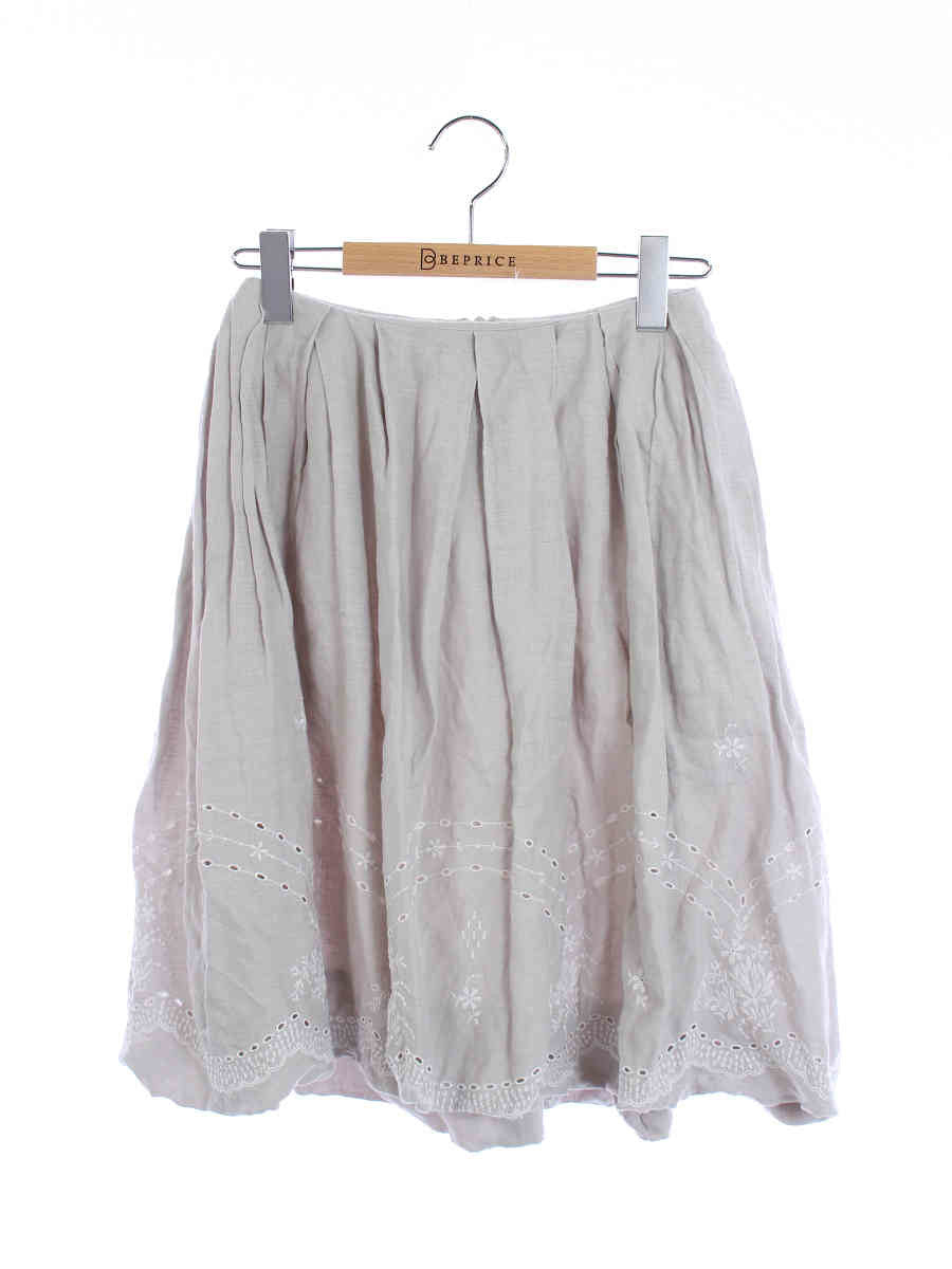 フォクシーブティック スカート Skirt Linen Flower 38（フォクシー 