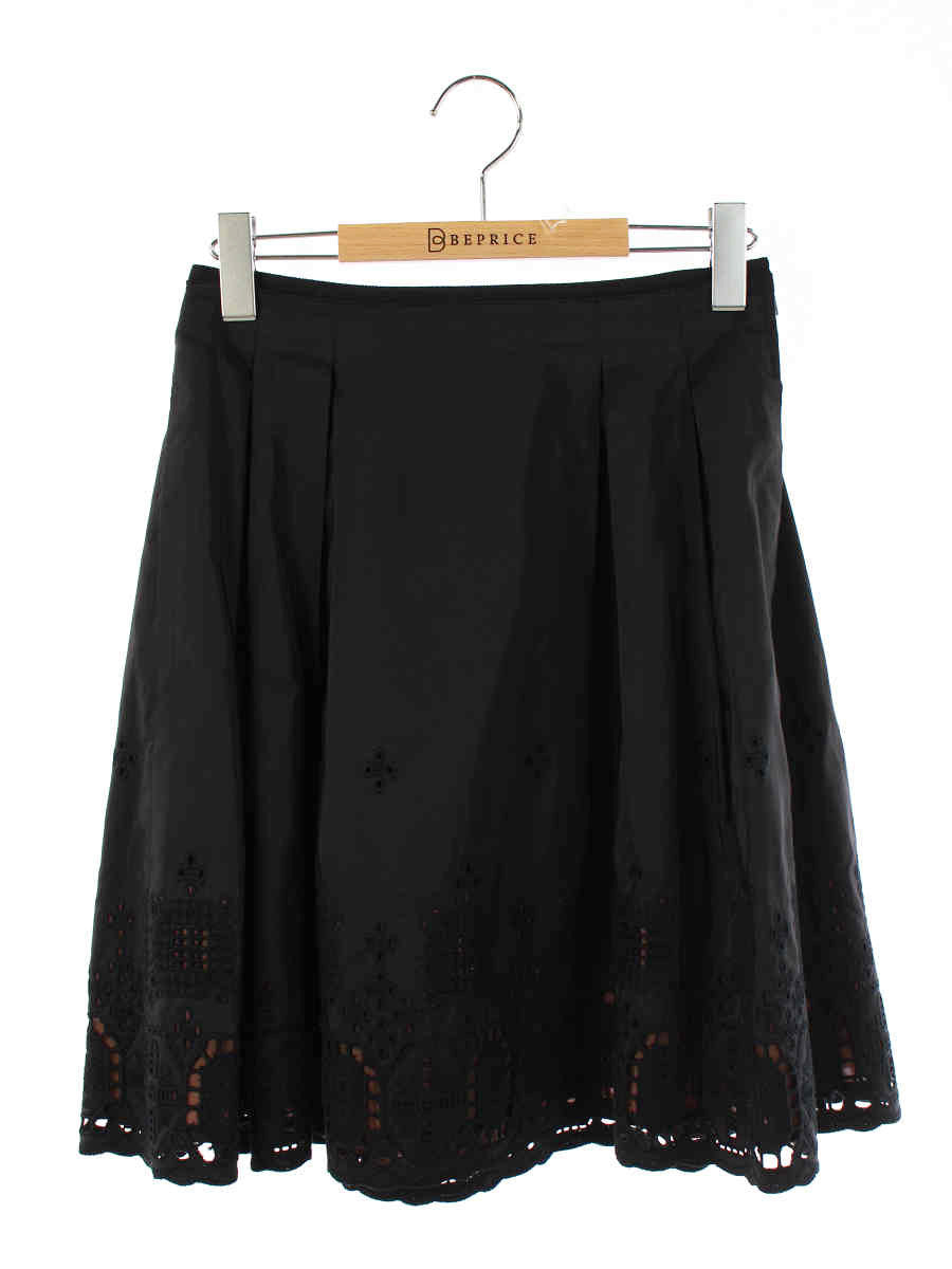 フォクシーブティック スカート Skirt バロックカットワーク 刺繍 40