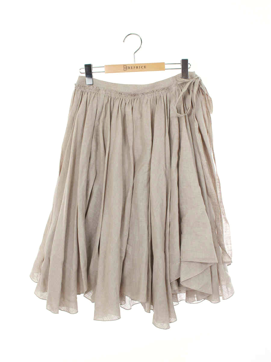 ♡極美品♡フォクシー リネンフリルスカートファッション - スカート