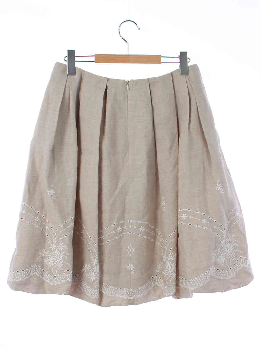 フォクシーブティック スカート Skirt Linen Flower 花柄