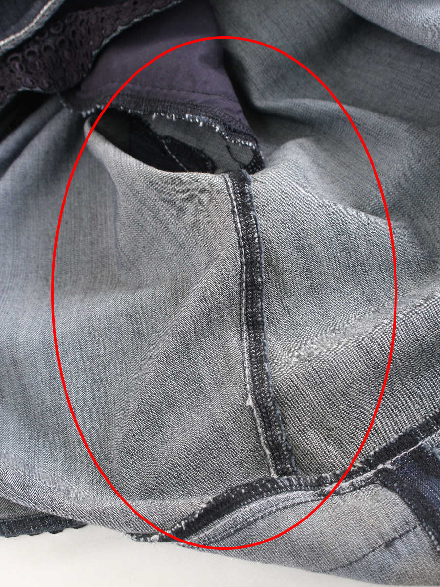 トゥービーシック デニムスカート スパンコール