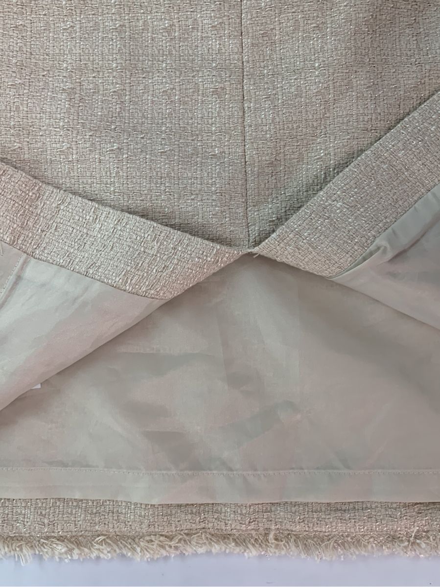 エムプルミエ スカート ツイード ノーカラー