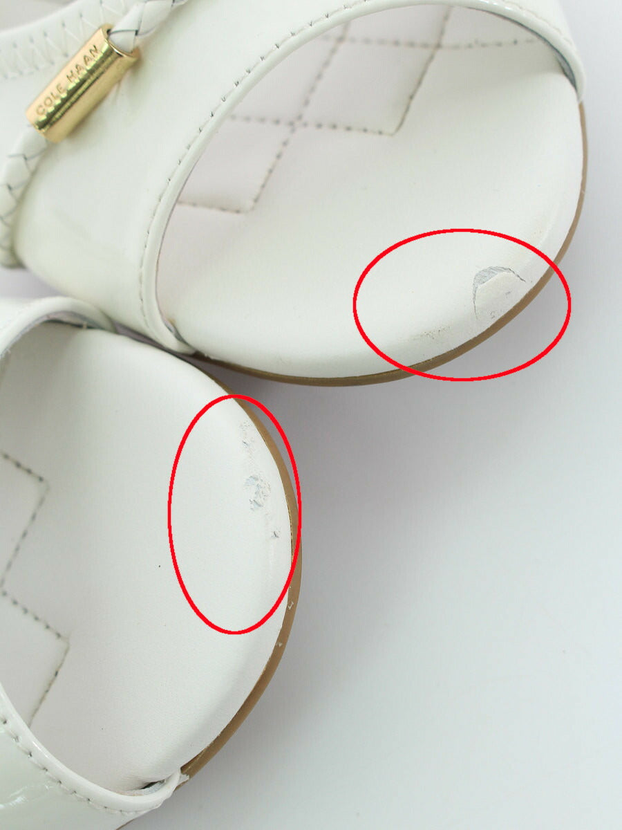 コールハーン パンプス ウエッジソール エナメル