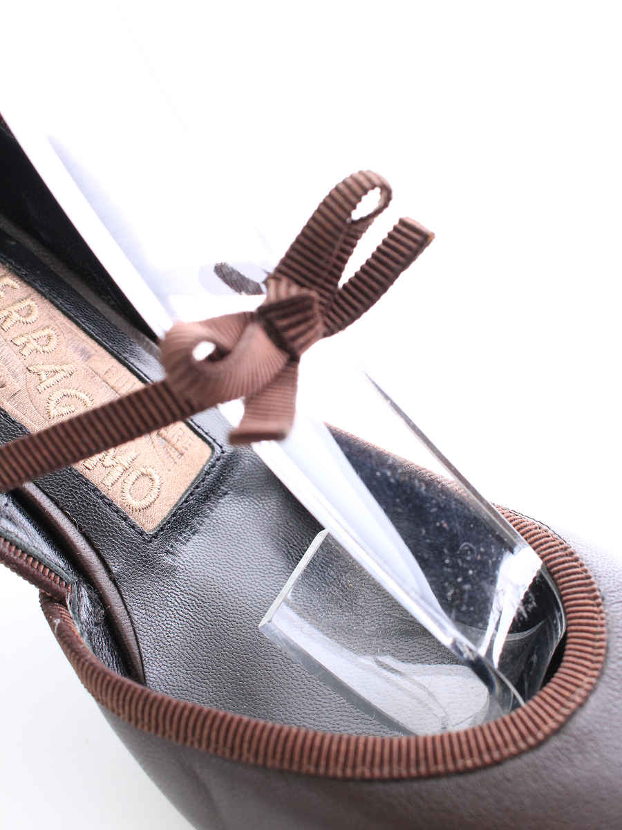 サルヴァトーレフェラガモ パンプス ピンヒール レザー