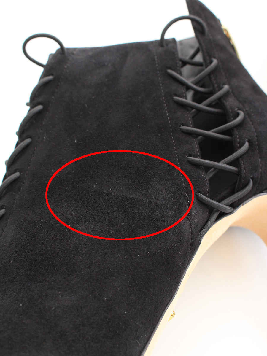 セルジオロッシ ブーツ スエード ブーティ レースアップ