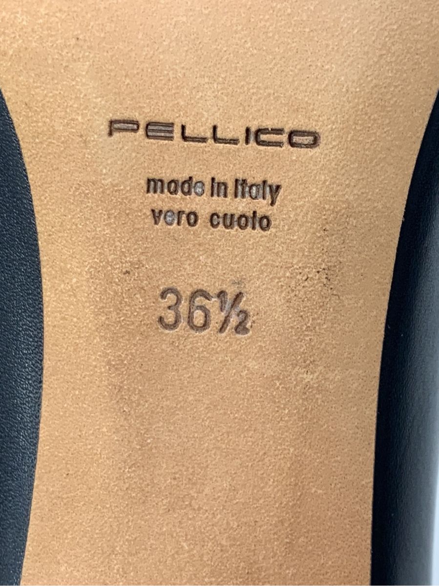 ペリーコ ブーツ レザー アーモンドトゥ バックジップ