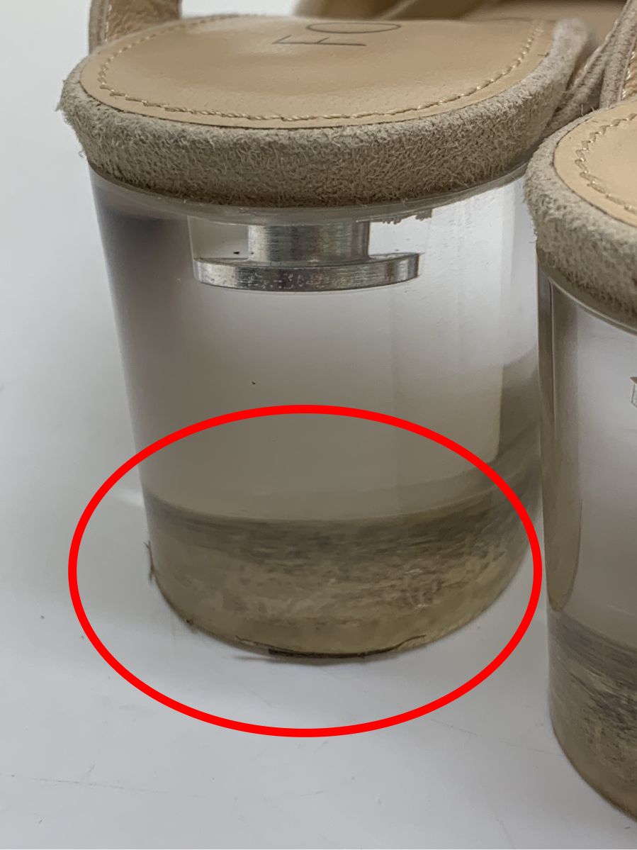 フォクシーブティック サンダル スエード リボン