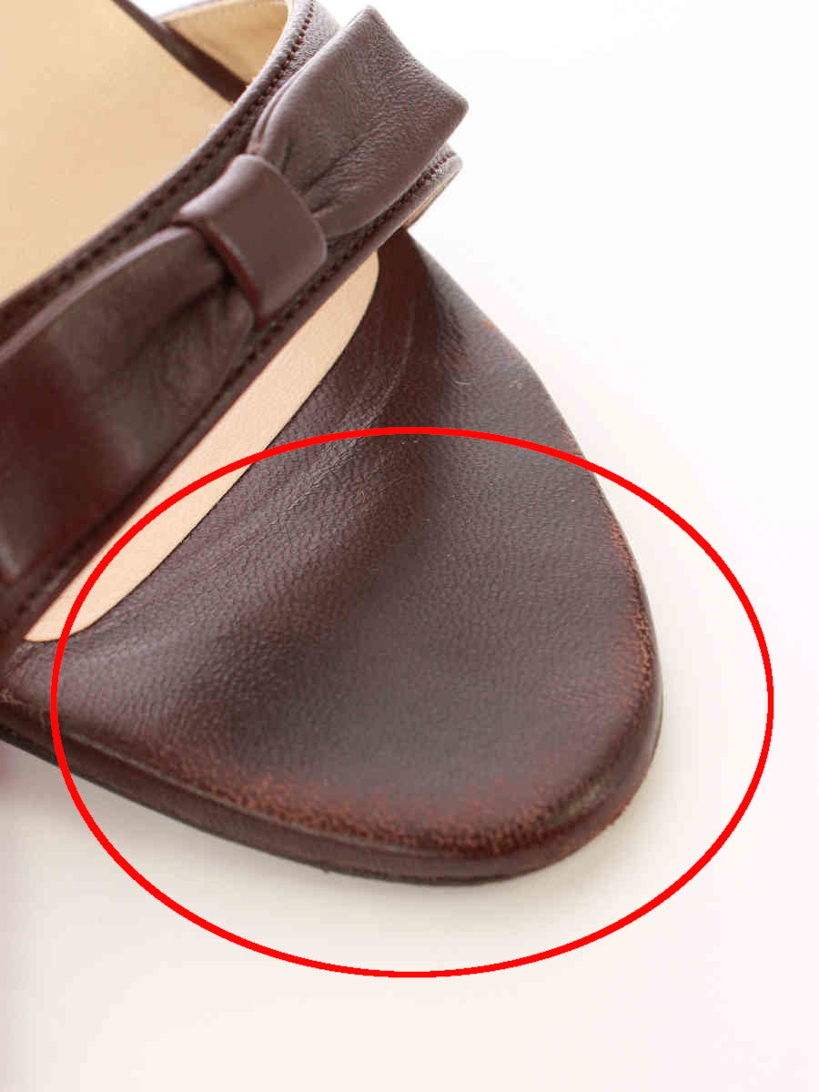 フォクシーブティック サンダル リボン ヒール