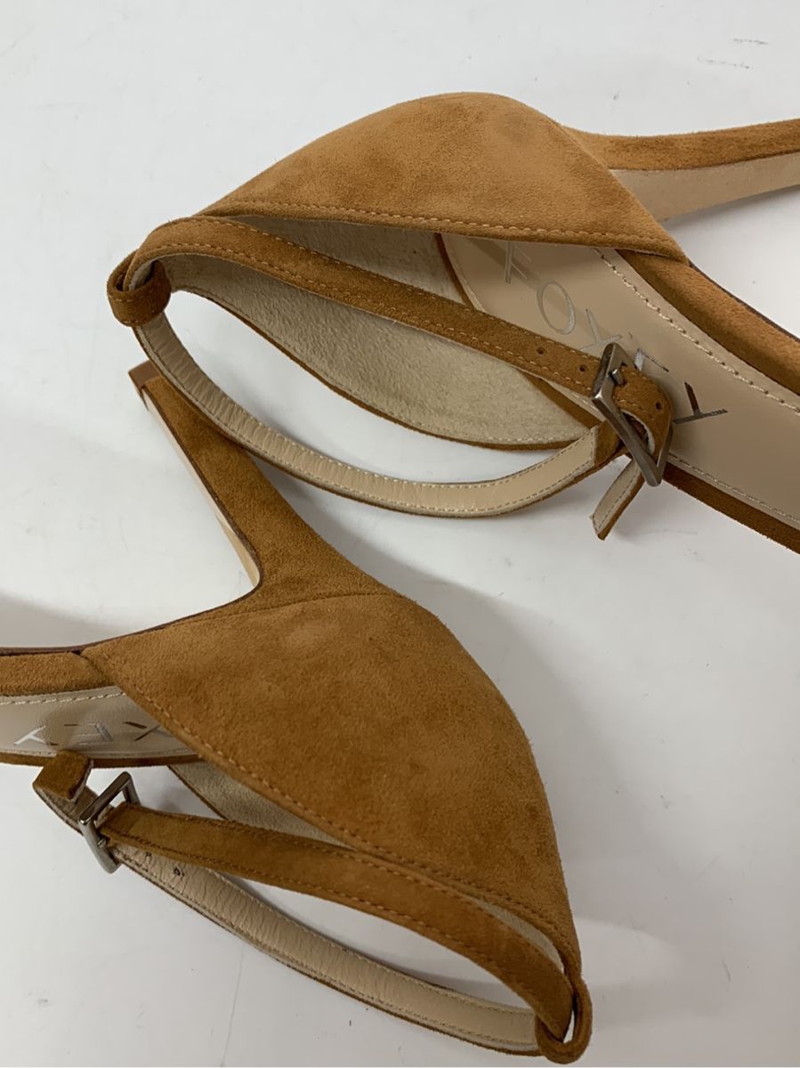 フォクシーブティック パンプス リボンサンダル スウェード