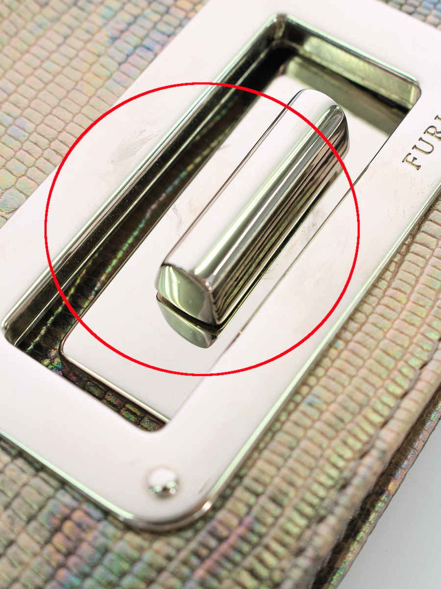 フルラ ショルダーバッグ クラッチ チェーンバッグ 総柄