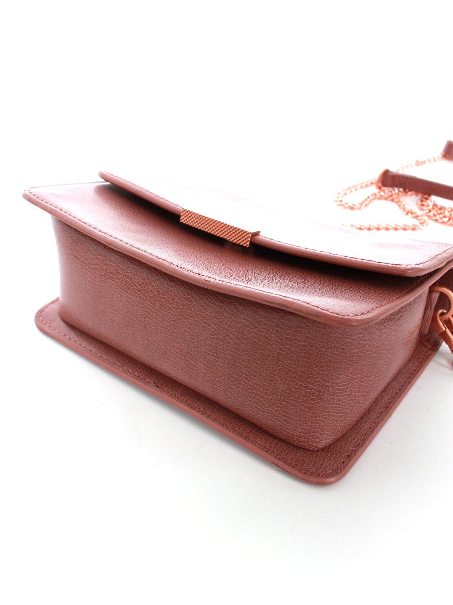 テッドベーカー ショルダーバッグ スクエア チェーン