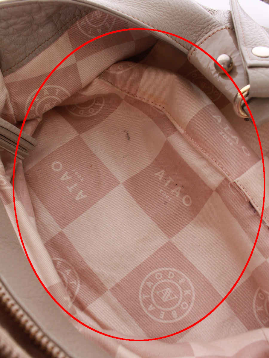 アタオ ハンドバッグ レザー