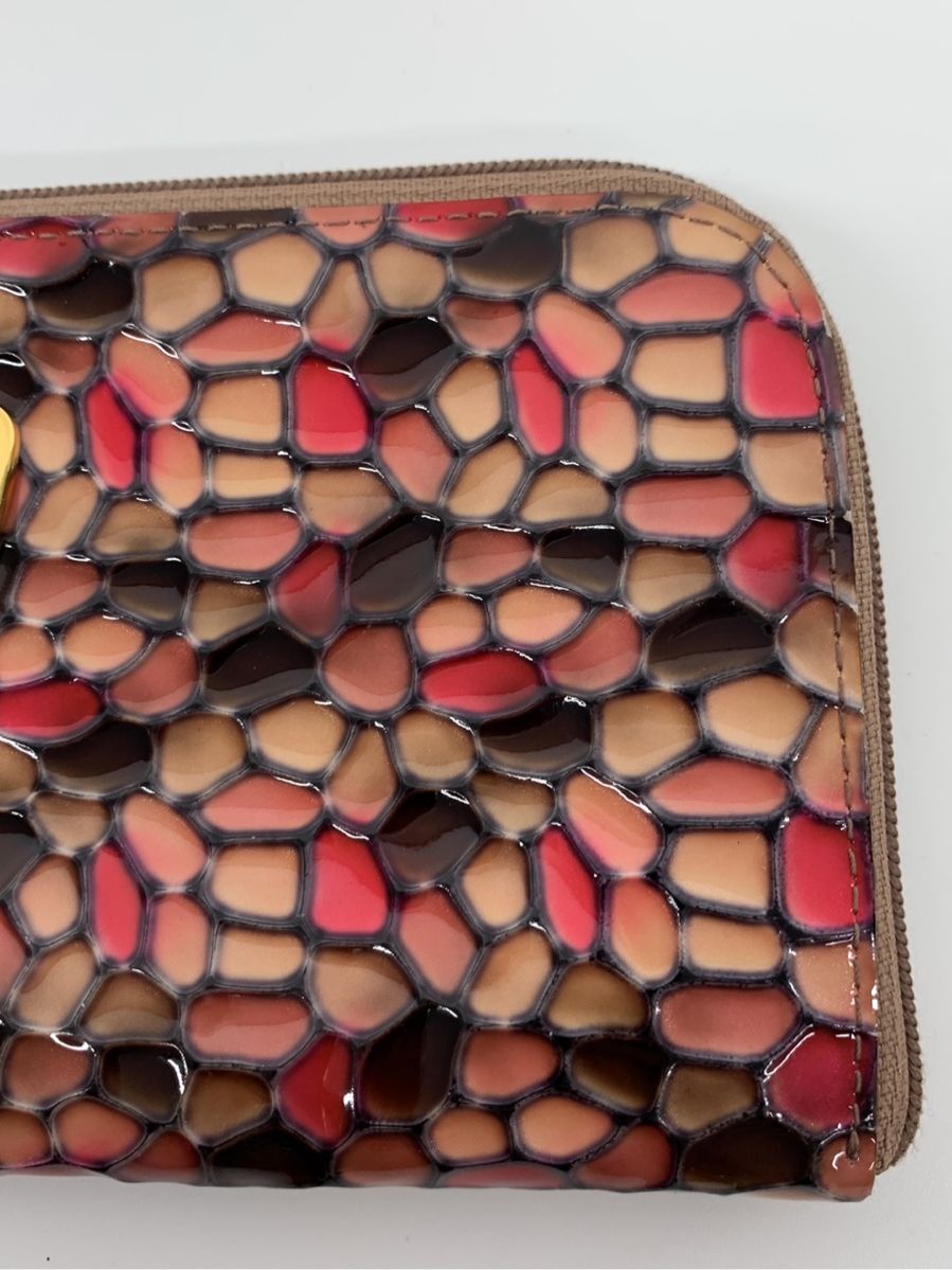 アタオ 財布 Limo リモ チェリーリバー エナメル 総柄