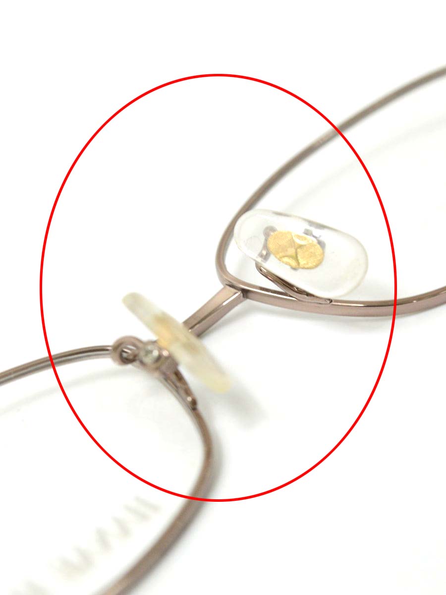 ハナエモリ メガネ メタルフレーム スクエア型