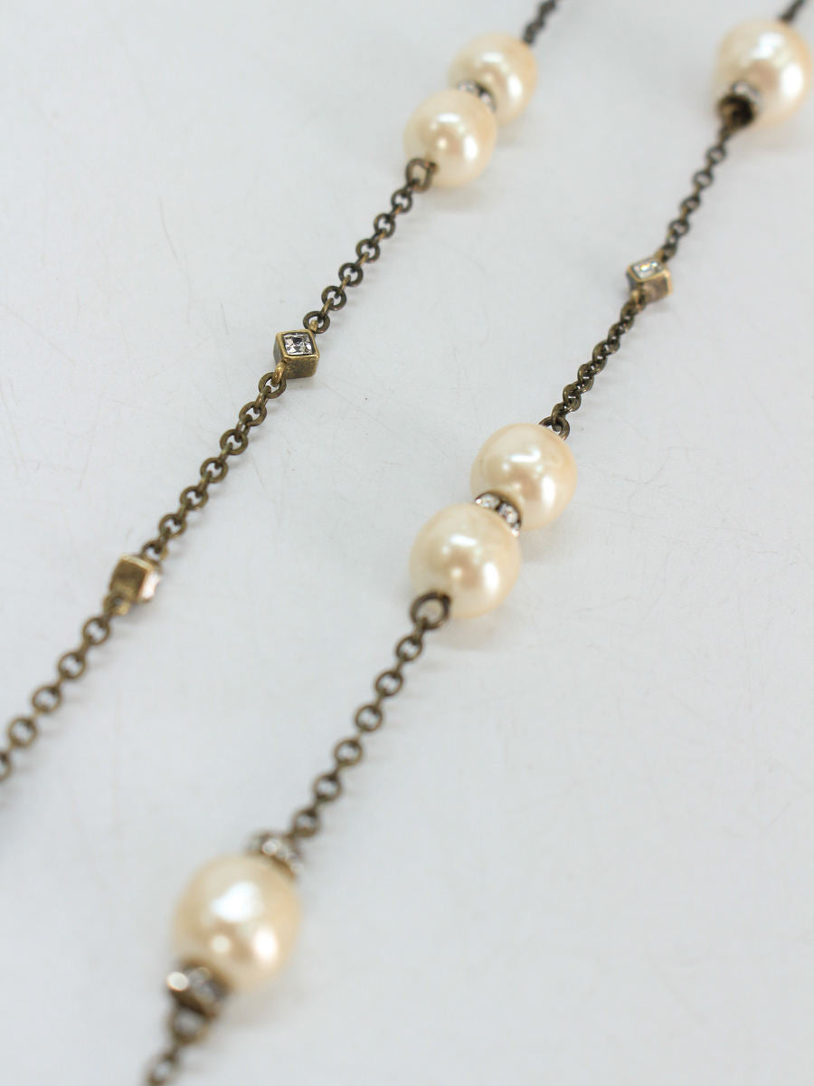 フォクシーブティック ネックレス パール クリスタル ネックレス ブレスレット セット