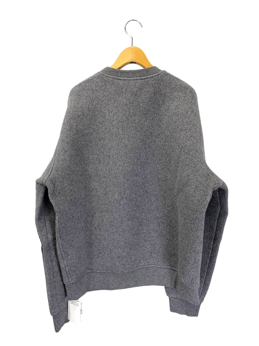 エルメス Crewneck sweater with pocket detail H367715HA76LA ニット セーター L グレー レザーパイピング ITDGN75GXKN8