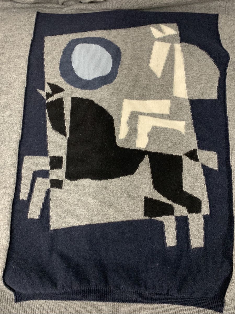 エルメス ニット セーター クルーネックセーター velky lov 前面プリント