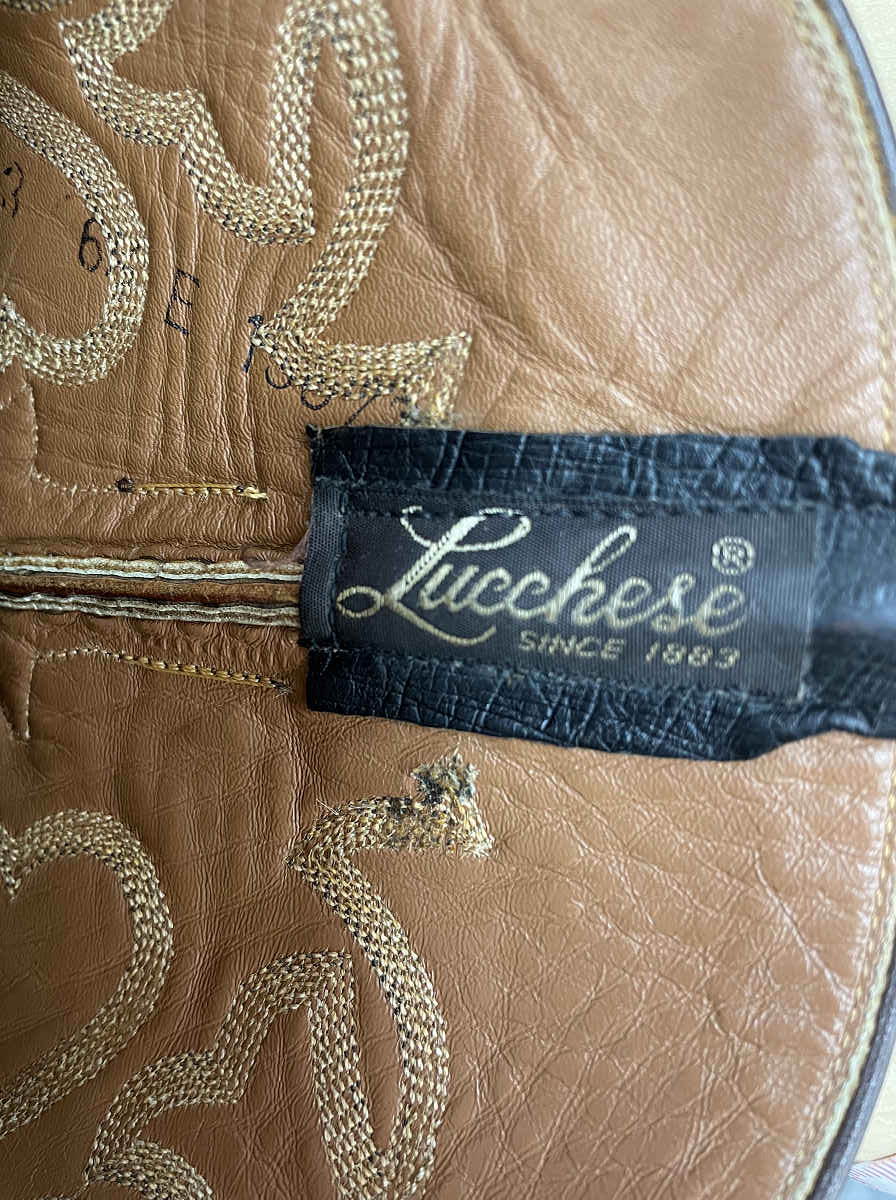 ルケーシー ブーツ ウエスタン ステッチ オーストリッチ